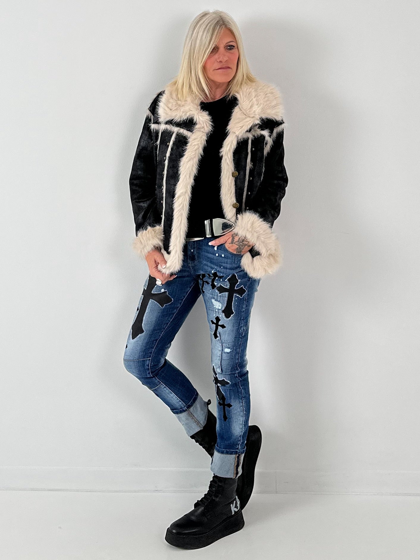 Jas model "Novara" - zwart