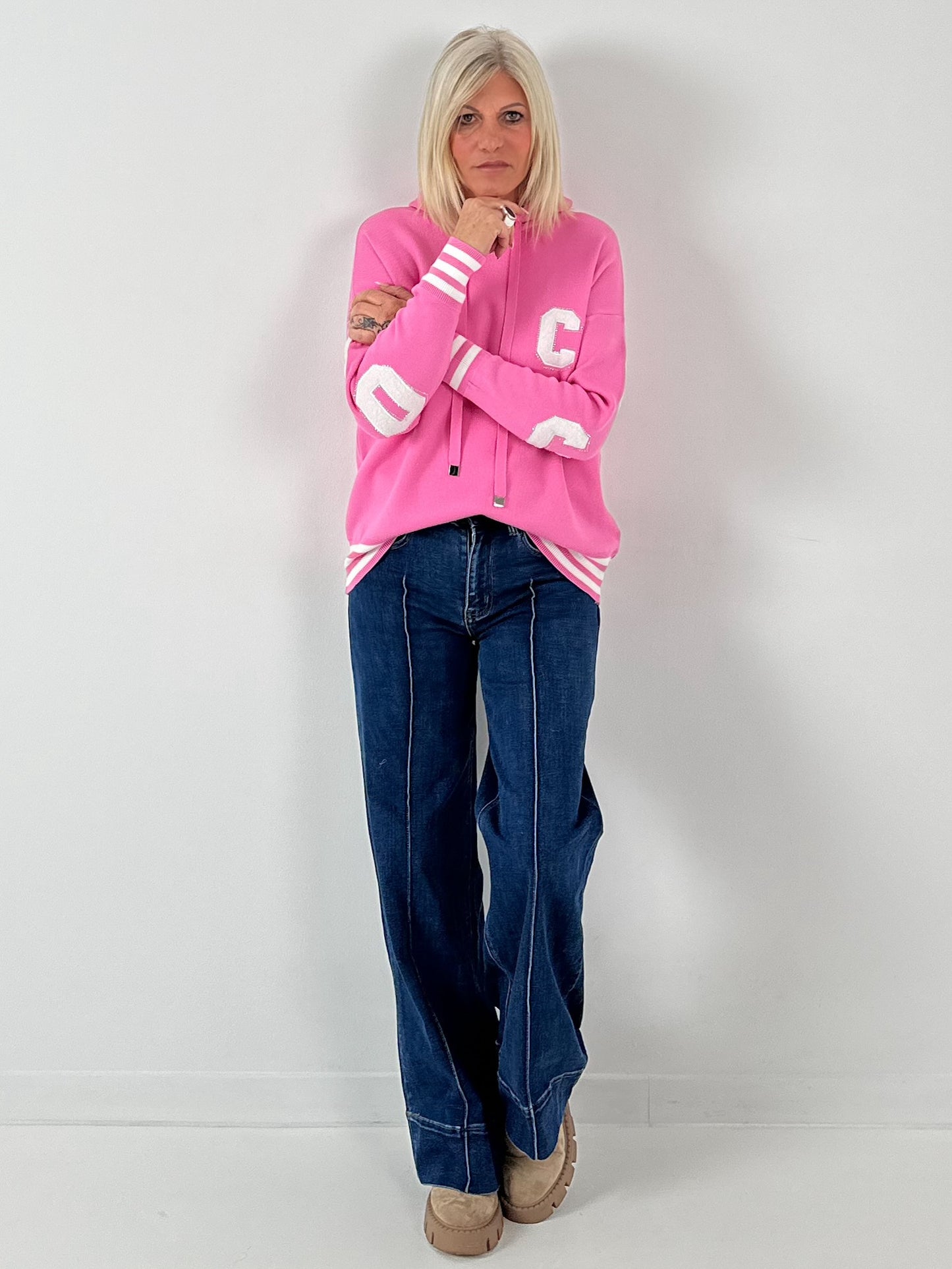 Wide-leg jeans model "Melly" - denim