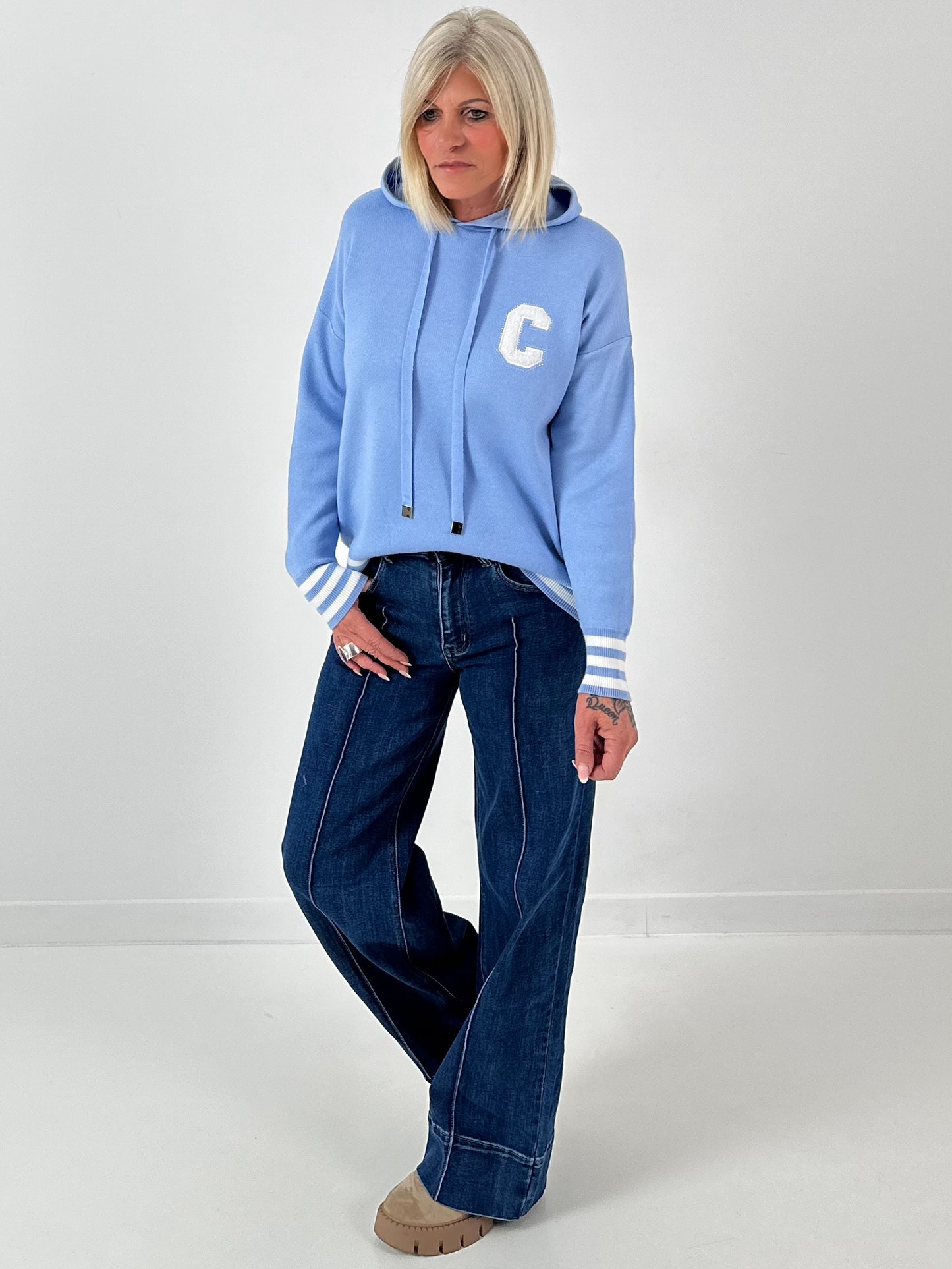 Wide-leg jeans model "Melly" - denim