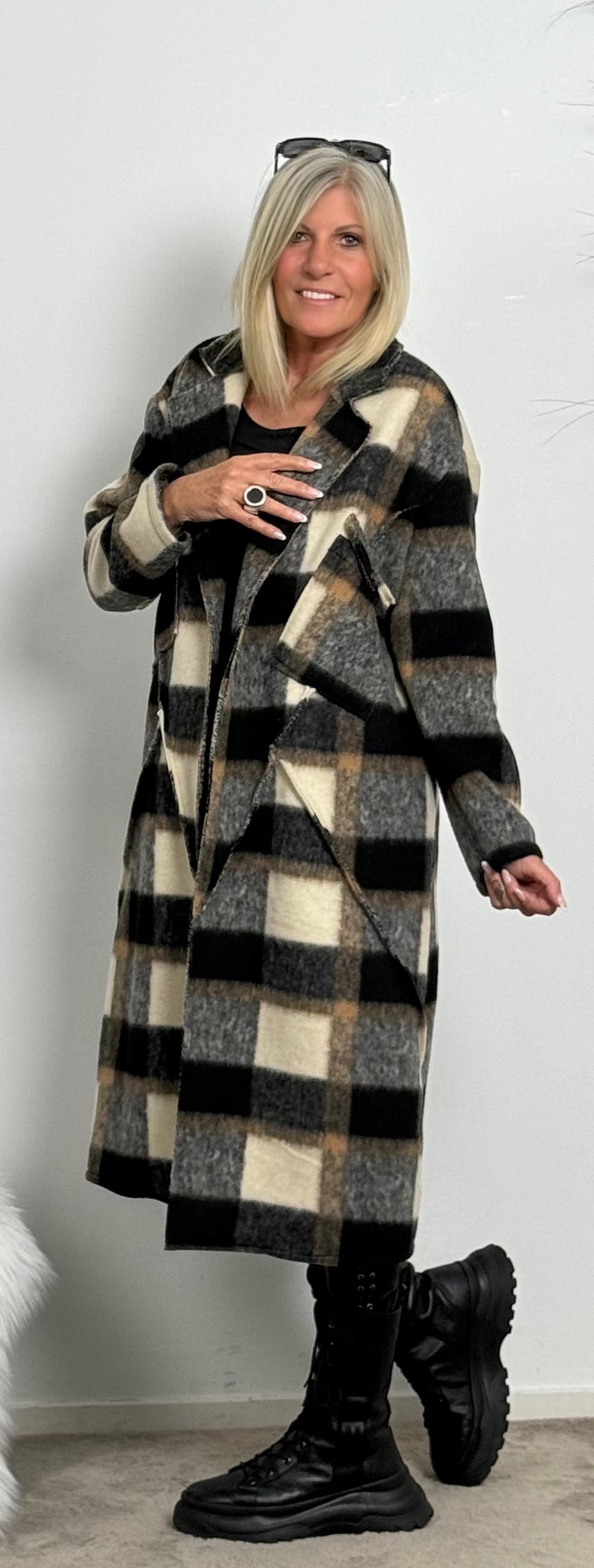 Coat "Diodora" - multi-coloured