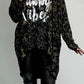 Oversized Leo shirt "Vibes" - black