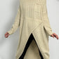 Long knitted sweater "Susa" - beige