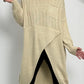 Long Strick Pullover "Susa" - beige