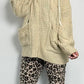 Strickjacke mit Kapuze "Joyn" - beige