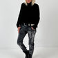 Jeans model "Mirror Sequins" - black