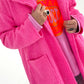 Boucle coat model "Tassa" - pink