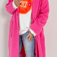 Boucle coat model "Tassa" - pink