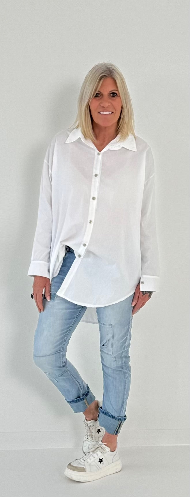 Blouse model "Enjoy" - white