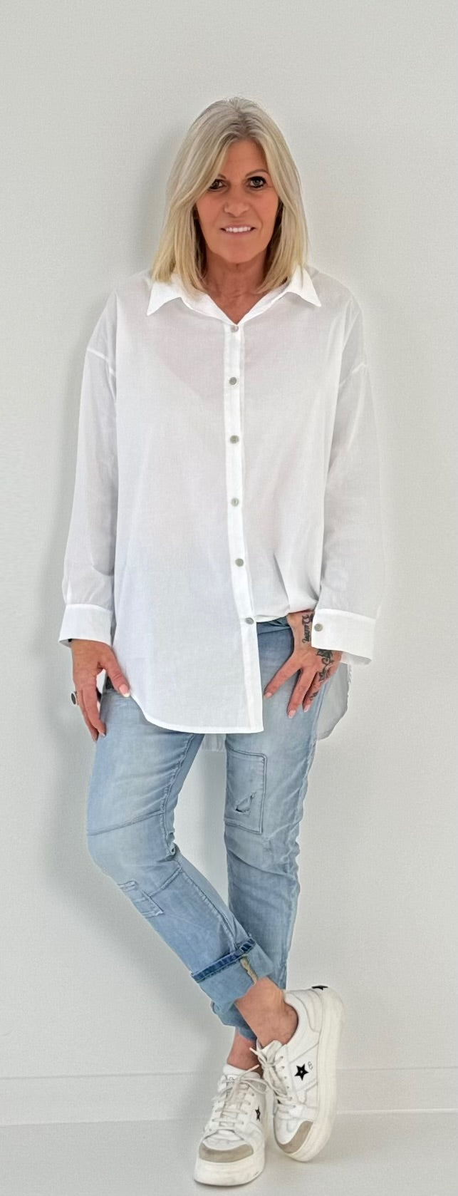 Blouse model "Enjoy" - white