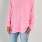 Sweater V-neck model "Nena" - baby pink