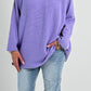 Feinstrick Pulli mit Rundhals Modell "Jess" - flieder