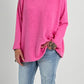 Feinstrick Pulli mit Rundhals Modell "Jess" - candypink