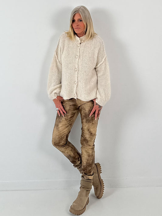 Tweede keus vest, model "Chill Cardigan" - ecru