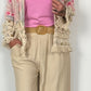 Marlene trousers with belt "Chiara" - beige