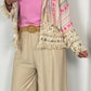 Marlene trousers with belt "Chiara" - beige