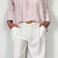 Marlene trousers with belt "Chiara" - white