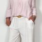 Marlene trousers with belt "Chiara" - white