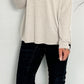 Feinstrick Pullover mit V-Neck "Uta" - beige