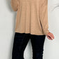 Feinstrick Pullover mit V-Neck "Uta" - camel