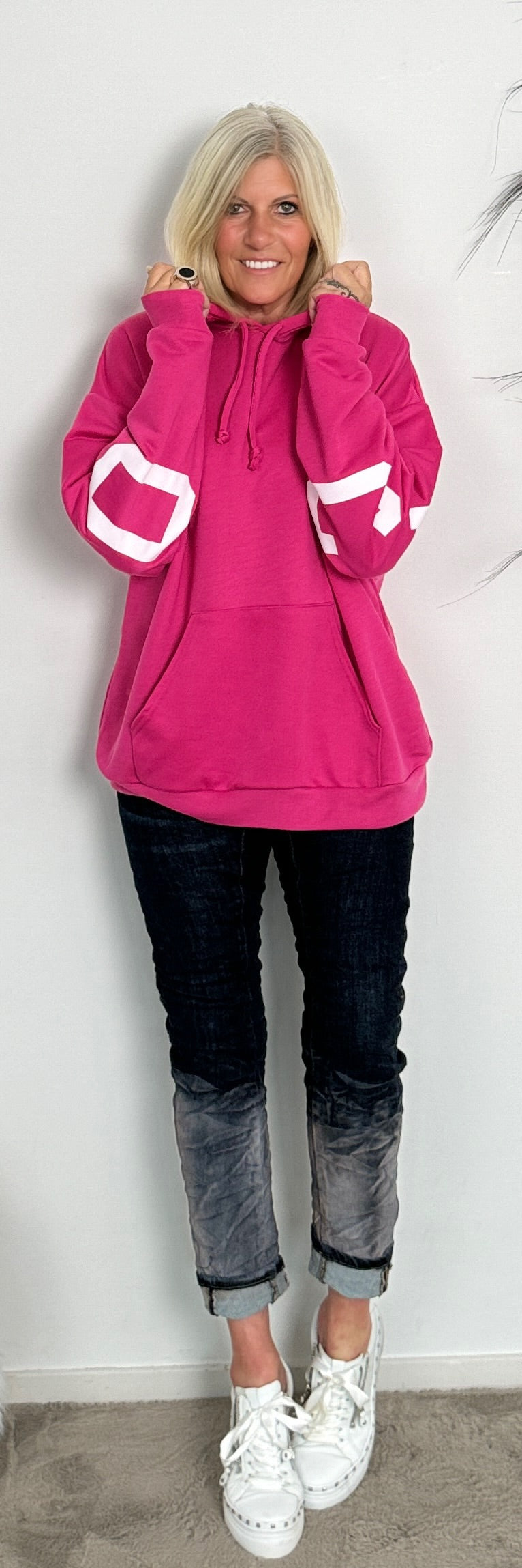 Hoodie "Chicago" - roze