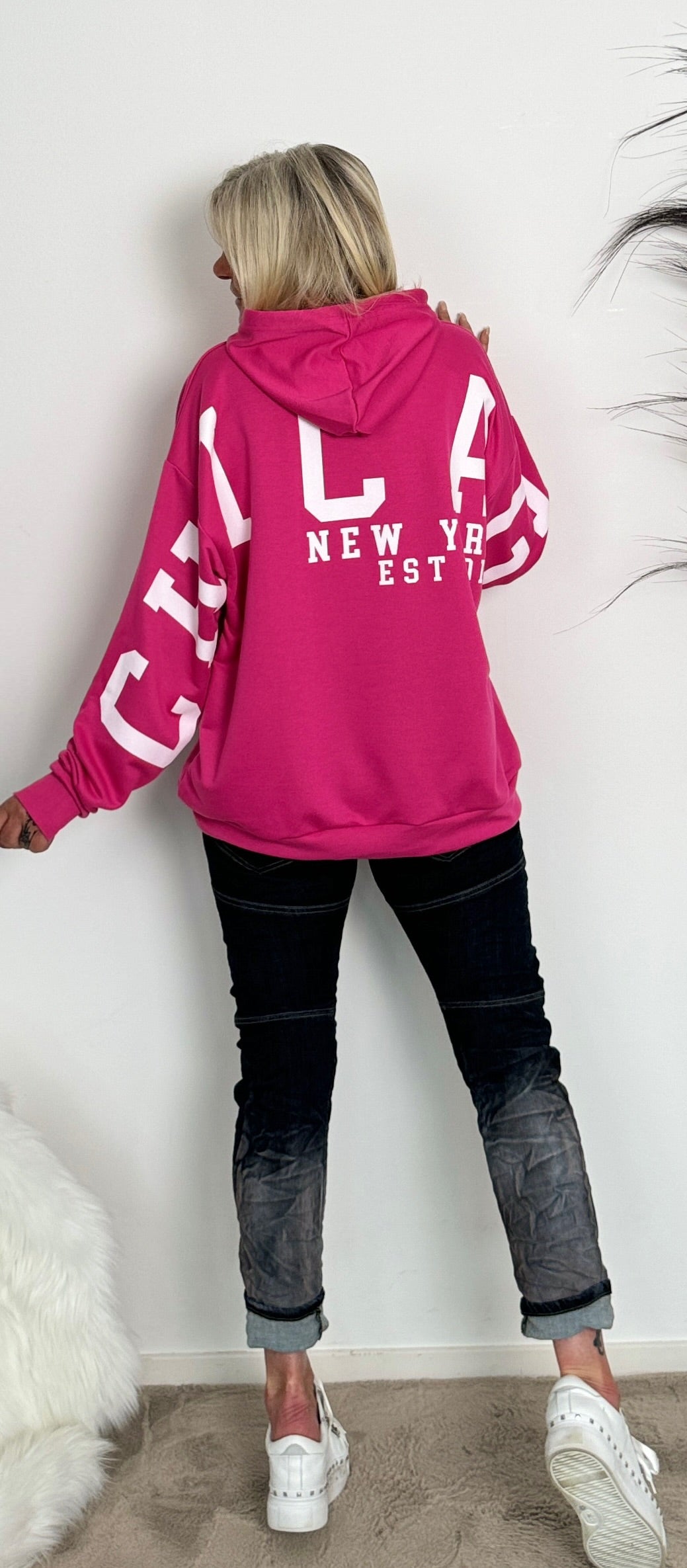 Hoodie "Chicago" - pink