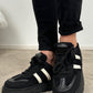 Sneakers met teddybont "Nena" - zwart