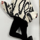 Poncho sweater "Charlotte" - off-white-black