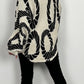 Poncho sweater "Charlotte" - off-white-black