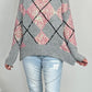 Pullover "Bina" - grau-rosa