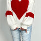 Sweater "Herzilein" - white-red