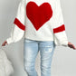 Sweater "Herzilein" - white-red