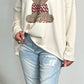 Oversized sweater "Leni" - beige