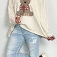 Oversized trui "Leni" - beige