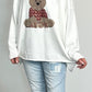 Oversized sweater "Leni" - white