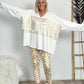 Warme legging "Coco" - ecru-goud