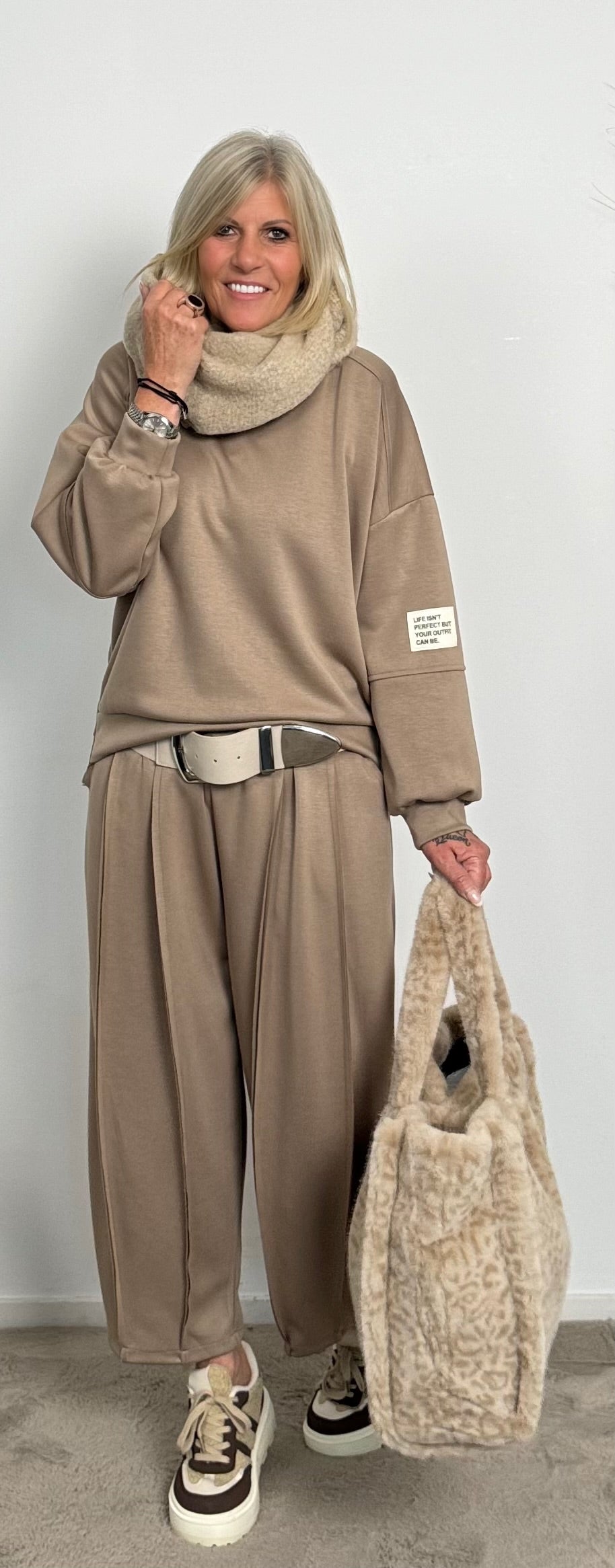 2-piece "Mary Joe" - taupe