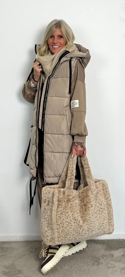 Quilted vest "My Way" - beige