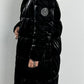 Quilted coat "Infinity" - black