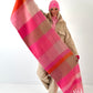 XXL sjaal model "Color Flow" - roze-veelkleurig