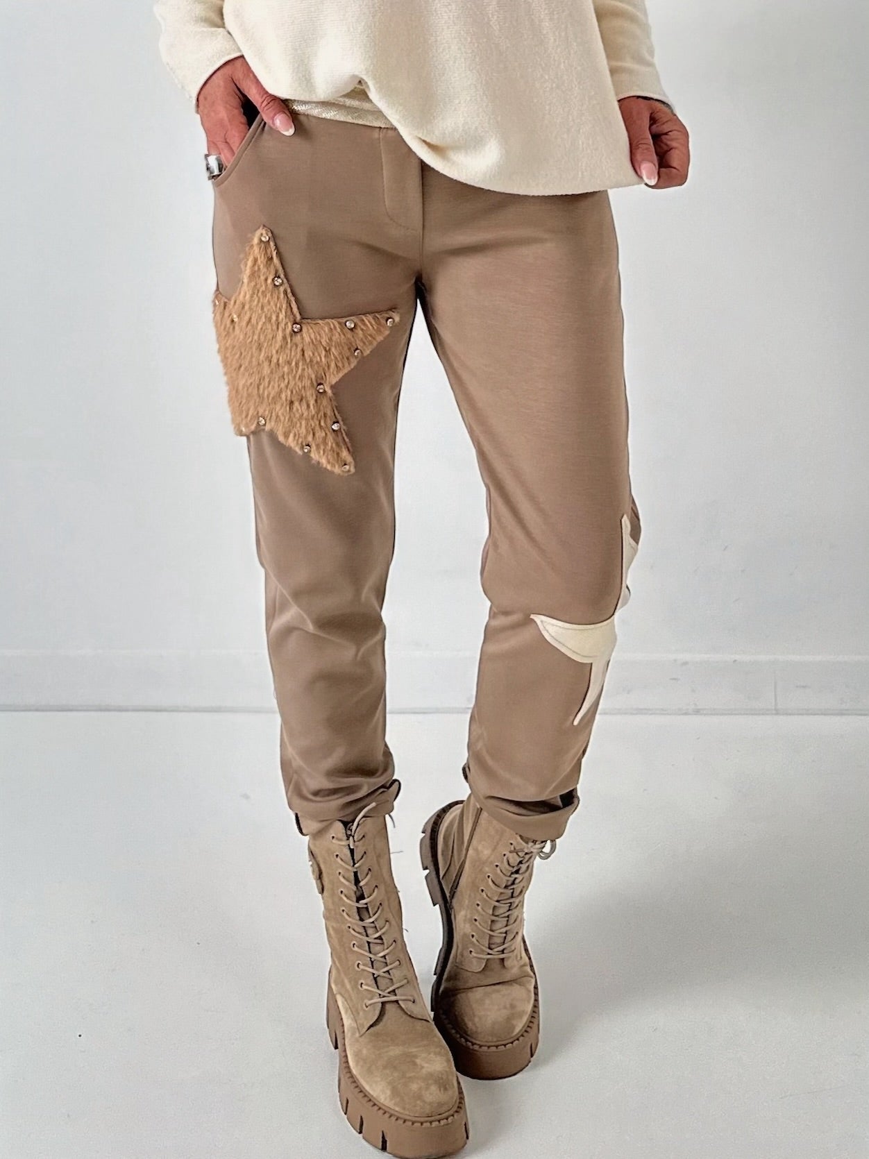 Pants model "Star" - taupe