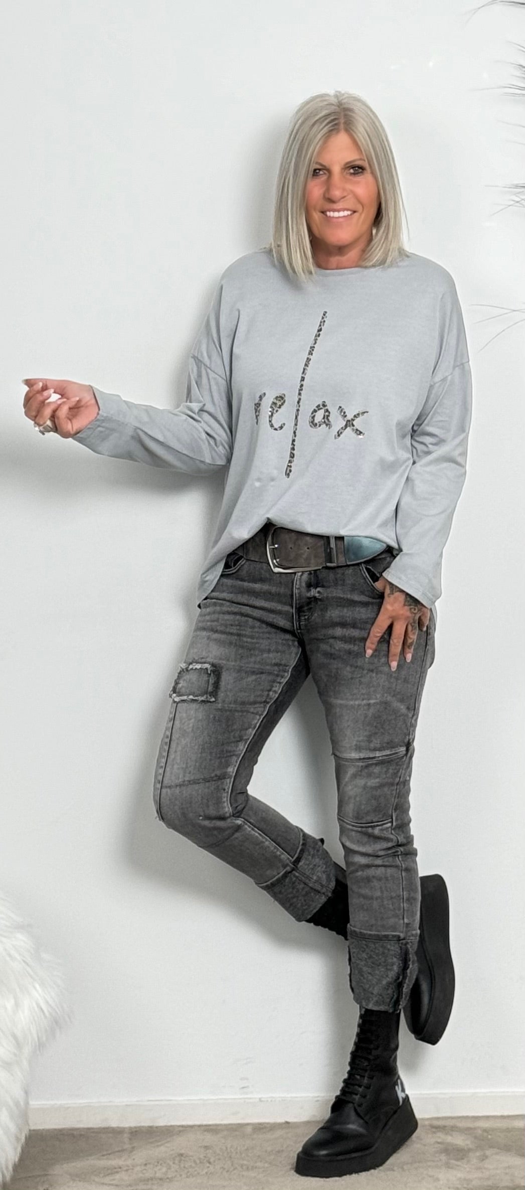 Shirt "Relax" - grey