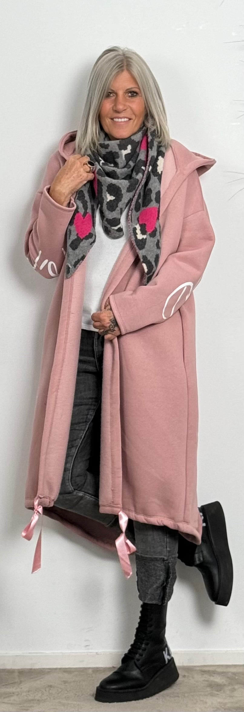 Sweatshirt coat "Miranda" - pink