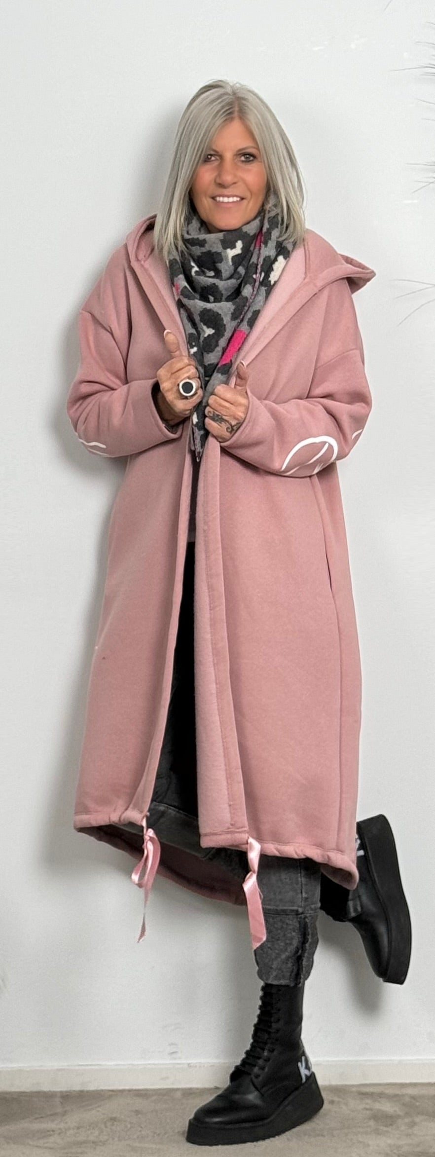 Sweatshirt coat "Miranda" - pink