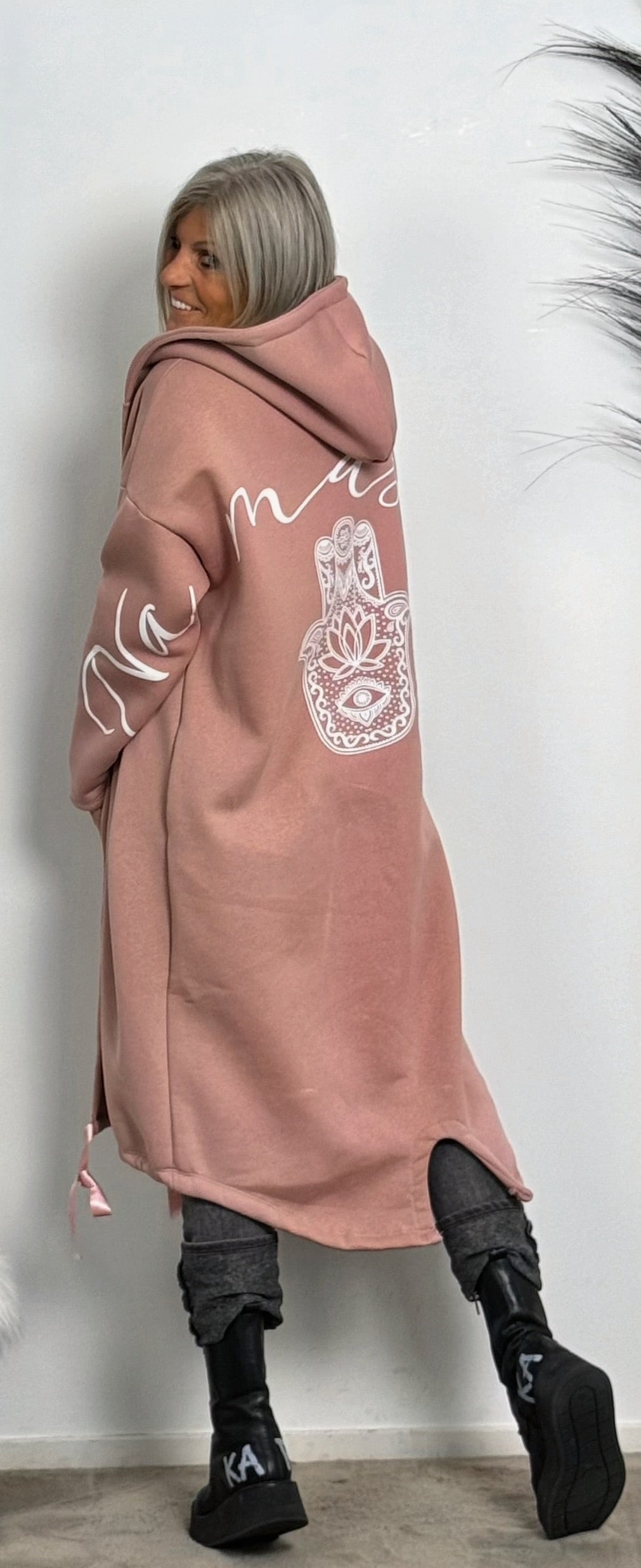 Sweatshirt coat "Miranda" - pink