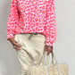 Sweatshirt "Nina NO 1" - wit-neon oranje-neon roze