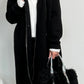 Sweatshirt coat "Don't follow..." - black