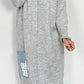 Long Pullover/Kleid "Mo" - grau