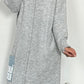 Long Pullover/Kleid "Mo" - grau