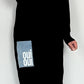 Long Pullover/Kleid "Mo" - schwarz