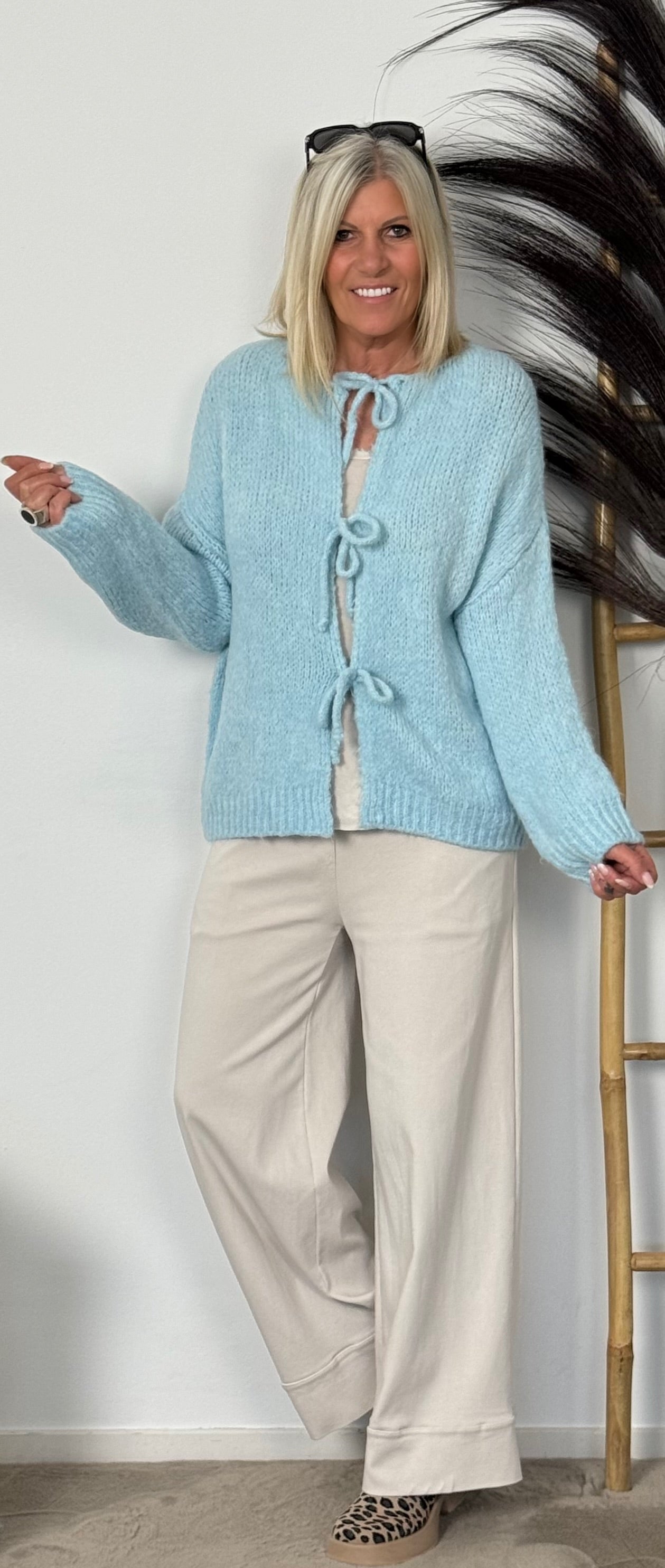 Cardigan "Cozy" - light blue